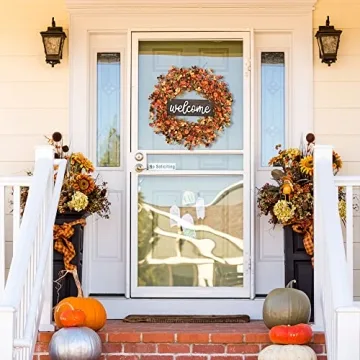 Sggvecsy 20'' Fall Wreath for Autumn Decor and Gifts