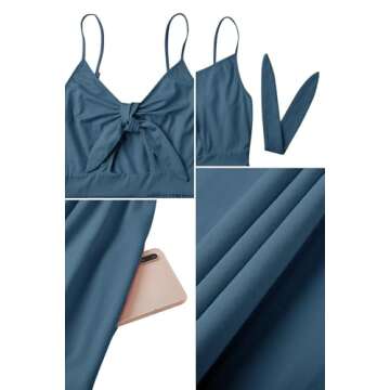 VOTEPRETTY Women's Summer Dresses Sundresses Beach Clothes Outfit Vacation 2024 V Party Graduation Homecoming Casual Tropical Prom Bride Shower Plus Size Resort Wear Hawaiian Spring Cruise Blue