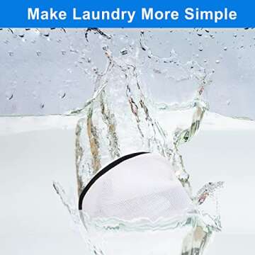 2Pcs Shoe Washing Bag for Washing Machine, LIOUCBD Mesh Laundry Bags for travel, Metal Zipper Wash Bag for Delicates, Shoe Dryer Bag for Sneakers Flat Shoes Laundry Washing Machine (16.5*9.5*9.5 in)