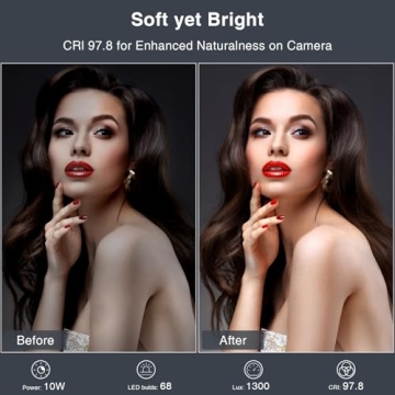 Adjustable Desk Video Conference Light for Streaming