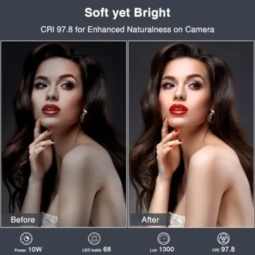 Adjustable Desk Video Conference Light for Streaming