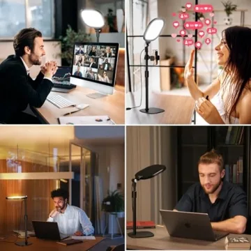 Adjustable Desk Video Conference Light for Streaming