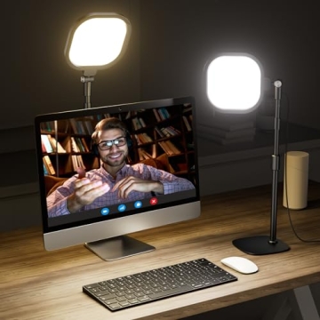 Adjustable Desk Video Conference Light for Streaming