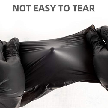 Disposable Black Vinyl Exam Gloves - Latex & Powder Free 100PCS
