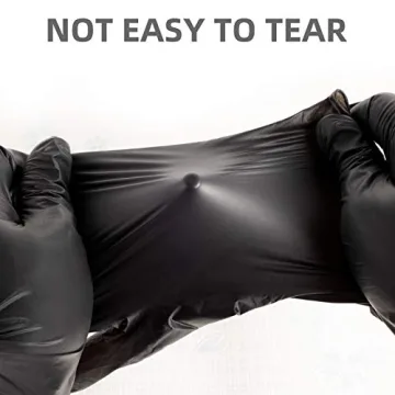 Disposable Black Vinyl Exam Gloves - Latex & Powder Free 100PCS