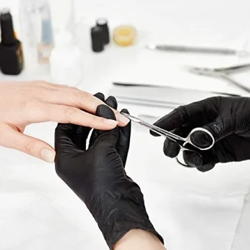 Disposable Black Vinyl Exam Gloves - Latex & Powder Free 100PCS