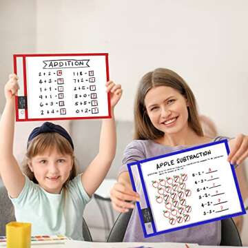 Jade Active Dry Erase Pockets - 30 Pack, 10x13 Inches