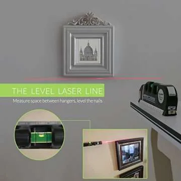 Qooltek Multipurpose Laser Level Tool with Tripod & Charger