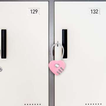Andibro Heart Combination Locks Set for Travel