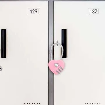 Andibro Heart Combination Locks Set for Travel