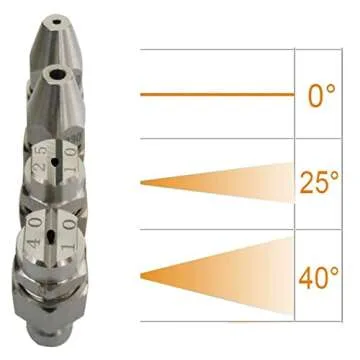 4 GPM Pressure Washer Nozzle,Jrod Tip Water Cleaning Soft Wash Nozzle kits,4 Way J Rod Washing Tip Holder,1/4" Quick Connect 0° 25° 40°