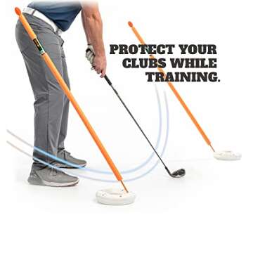 WHYGOLF Padded Golf Alignment Rods - Golf Alignment Sticks with Protective Padding, Create Golf Swin...