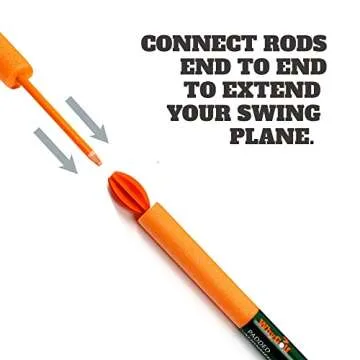 WHYGOLF Padded Golf Alignment Rods - Golf Alignment Sticks with Protective Padding, Create Golf Swing Trainer Angles Like Pro Trainers