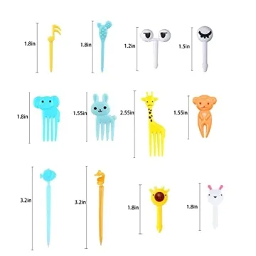108 Pcs Animal Bento Food Picks for Kids Safe Durable Fun