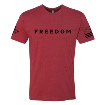 Warrior USA Charlie Kirk Freedom Memorial T-Shirt - American Flag Design, Screen Printed in USA