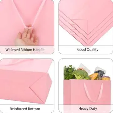 QIELSER Extra Large Kraft Gift Bags 16x6x12 Inches