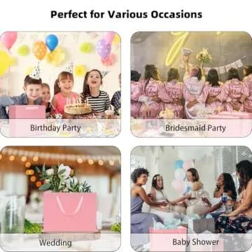 QIELSER Extra Large Kraft Gift Bags 16x6x12 Inches