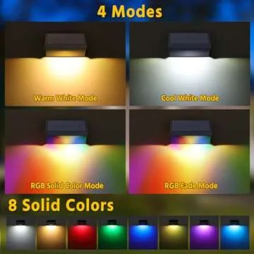 NIORSUN Fence Lights: Solar Powered with Multiple Modes