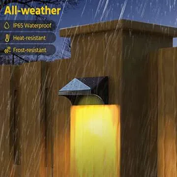 NIORSUN Fence Lights: Solar Powered with Multiple Modes