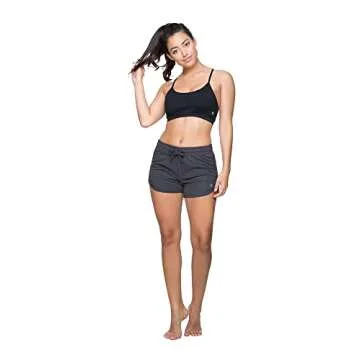 COLOSSEUM Active Women's Simone Cotton Blend Yoga and Running Short (Black, Medium)
