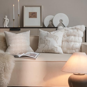 Croker Horse Luxury Throw Pillow Covers for Modern Decor