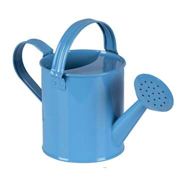 Little Gardener Tool Set with Garden Tools Bag for Kids Gardening - Kit includes Watering Can, Children Gardening Gloves, Shovel, Rake, Fork and Garden Tote Bag-Children Gardening All in One Kit