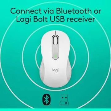 Logitech M650 Wireless Mouse - Ergonomic Design with Silent Clicks