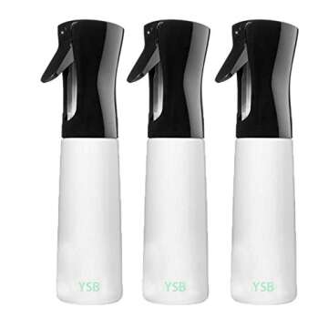 Hairart HA Continuous Mist Spray Bottle - Pack of 3 for Perfect Hair Care