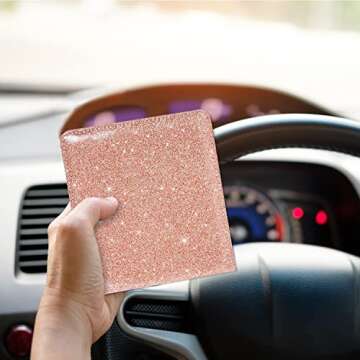 RSAquar Car Registration and Insurance Holder, Vehicle Glove Box Car Organizer Men Women Wallet Acce...