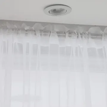 LONGTAI White Sheer Curtains - Elegant 108" Long Panels