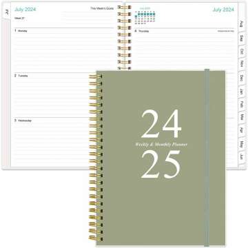 2024-2025 Academic Planner - Weekly & Monthly Organizer for Students