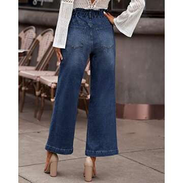 GRAPENT Women's High Waisted Baggy Jeans for Women Baggy Jeans for Women 90S Womens Wide Leg Jeans H...