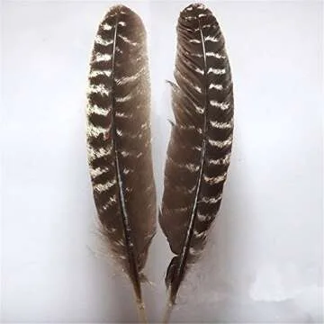 WAKEACE Turkish Feathers - 10 Natural Handcrafted Feathers