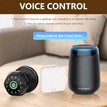 Fingerprint Door Lock- Smart Door knob,biometric Door Lock，with passcode keypad keyless Entry Door Handle，for Bedroom Home Hotel Office Apartment Smart Door Lock