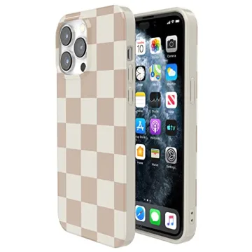 Casely iPhone 14 Pro Max | Stylish Checkered Case
