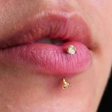 ALACLO 2 Pcs 14k Gold Filled Eyebrow Rings, 16G Threaded Rook Piercing Jewelry, Surgical Steel Vertical Lip Labret Belly Tongue Ring Daith Earring Curved Barbells 10mm