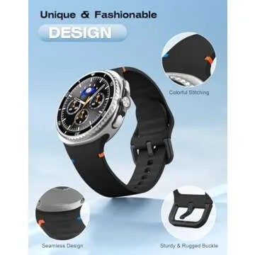 Astorgos 6 Pack Sport Bands for Samsung Galaxy Watch 8 & 8 Classic