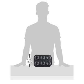 Nordic Ware 6 Cavity Donut Pan, Metal