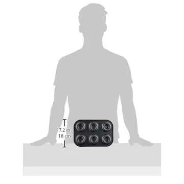 Nordic Ware 6 Cavity Donut Pan, Metal