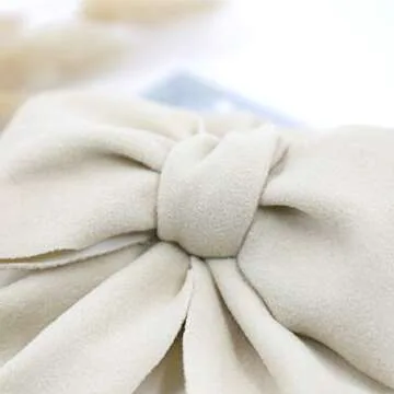 JIAHANG Baby Girl Velvet Big Hair Bow Turban Hat Oversized Bowknot Head Wrap Beanie India Cap Warm for Infant Toddlers 6PCS(bowknothat New)