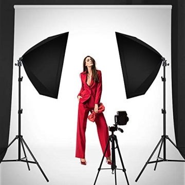 SH Softbox Lighting Kit with Remote Dimming Bulbs for Creators