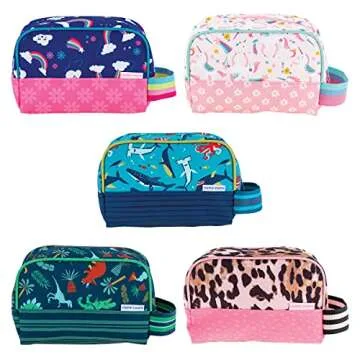 Stephen Joseph Kids' Rainbow Toiletry Bag for Fun Travel