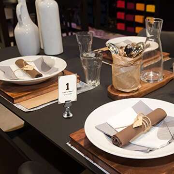 Urban Deco 16PK Table Number Holders for Events