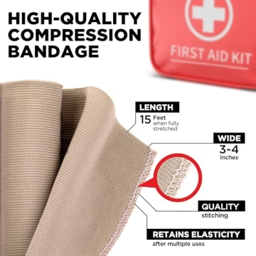 Mighty-X Premium Elastic Bandage Wraps 4pk - Convenient Support