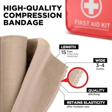 Mighty-X Premium Elastic Bandage Wraps 4pk - Convenient Support