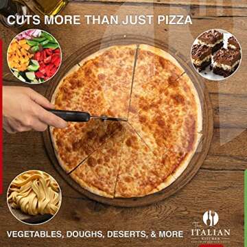 Italian Kitchen Pizza Cutter Wheel - Stainless Steel Slicer