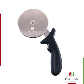 Italian Kitchen Pizza Cutter Wheel - Stainless Steel Slicer