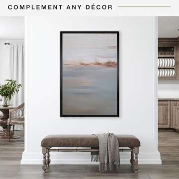 MCS Studio Gallery 27x40 Poster Frame Black Woodgrain, Vertical & Horizontal Wall Hanging Large Picture Frame for Photos, Posters & Art Prints (1-Pack)