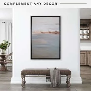 MCS Studio Gallery 27x40 Poster Frame Black Woodgrain, Vertical & Horizontal Wall Hanging Large Picture Frame for Photos, Posters & Art Prints (1-Pack)