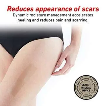 Neo G Opti-Heal Wound Recovery Silicone Scar Strips for Surgical Scars, C Section, Burn, Acne, Keloid Treatment - Medical Silicone Scar Sheets - New and Old Scar Treatment - 1.6 x 5.9 inch - 6 Strips